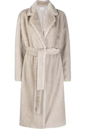P.A.R.O.S.H. Faux-shearling belted coat