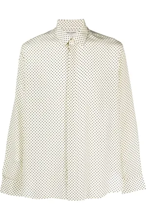 Saint Laurent Polka-dot print silk shirt