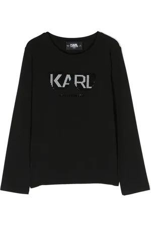 Karl Lagerfeld Stud-embellishment stretch-cotton T-shirt
