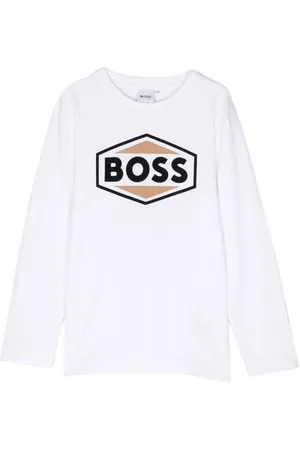 HUGO BOSS Logo-print long-sleeve T-shirt