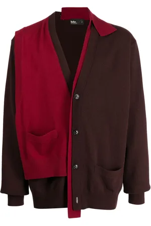 Kolor Asymmetric wool cardigan