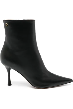 Gianvito Rossi 85mm pointy-toe leather boots