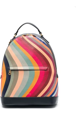 Paul Smith Swirl-print leather backpack