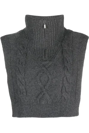 A.P.C. Cable-knit cropped collar
