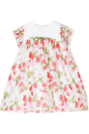 SPERANZA Strawberry-print chiffon dress