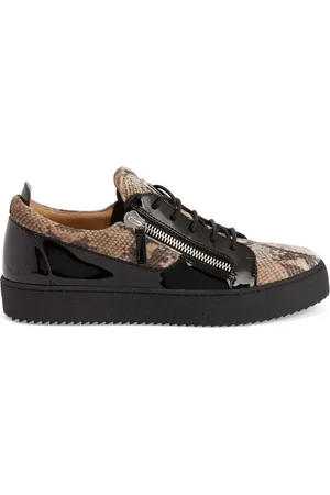 Giuseppe Zanotti Frankie snakeskin-print leather sneakers