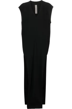 Rick Owens V-neck floor-length dress