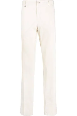HUGO BOSS Tapered-leg stretch-cotton trousers