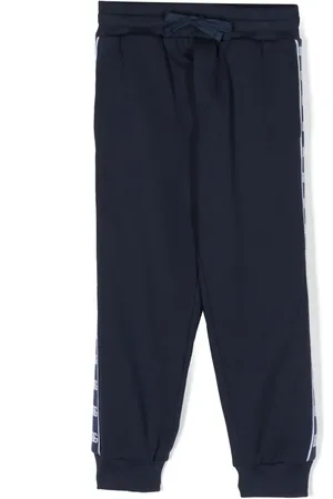 Dolce & Gabbana Logo-tape cotton track pants