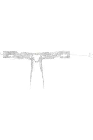 MAGDA BUTRYM Crystal-embellished draped necklace