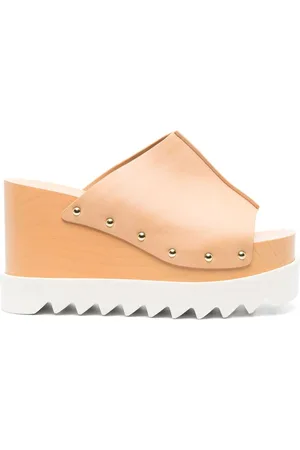 Stella McCartney Elyse studded wedge sandals