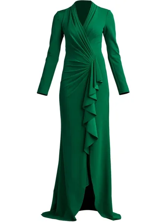Tadashi Shoji Markum draped gown