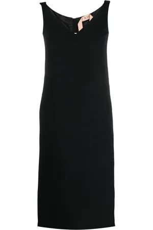 Nº21 Ruched-strap midi dress