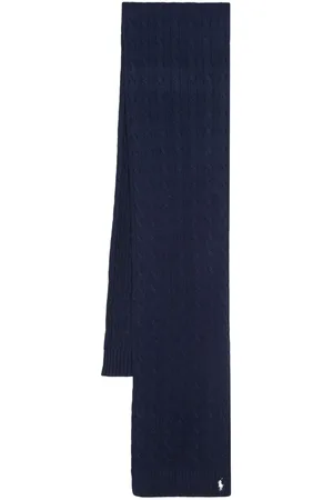 Ralph Lauren Polo Pony knitted cotton scarf