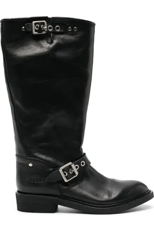 Golden Goose Round-toe polished-finish boots