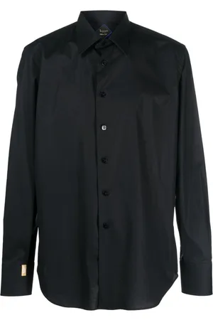 BILLIONAIRE Logo-embroidered cotton shirt
