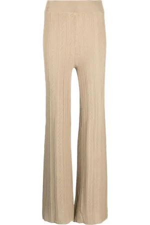 REMAIN Soleima knitted flared trousers