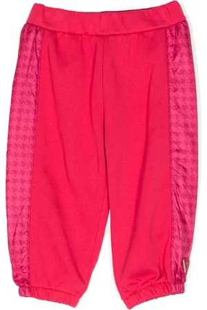 Emporio Armani Cotton houndstooth-print track trousers