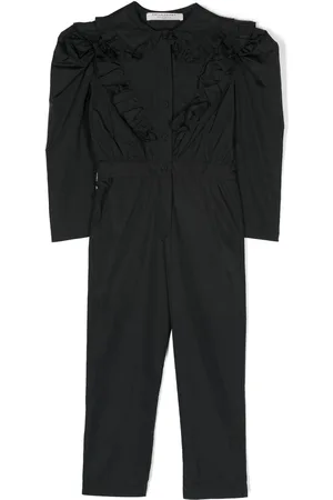 PHILOSOPHY DI LORENZO SERAFINI Ruffle-trim cotton jumpsuit