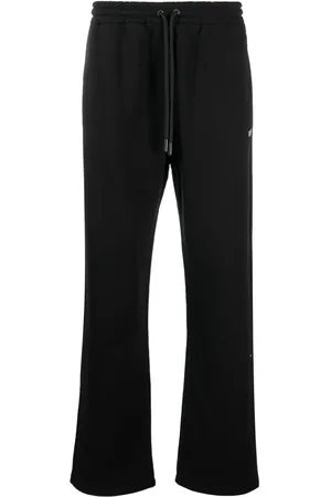 OFF-WHITE Diag-embroidered cotton track pants
