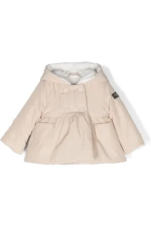 Il gufo Logo-patch padded hooded jacket