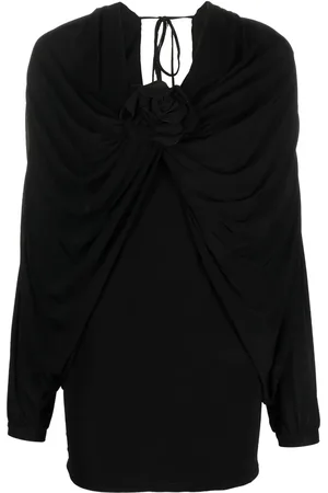 GIUSEPPE DI MORABITO Flower-detail ruched minidress