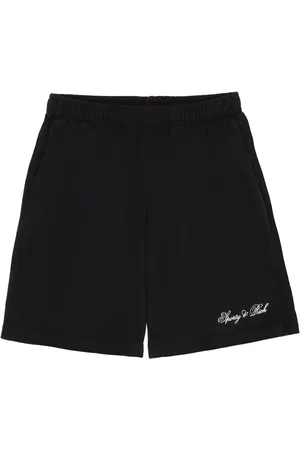 Sporty & Rich Logo-print elasticated-waist shorts