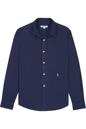 Sporty & Rich Logo-embroidered cotton shirt