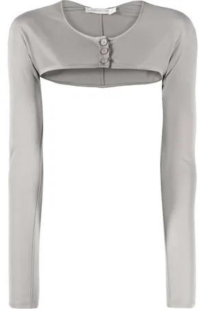 CHRISTOPHER ESBER Long-sleeve cropped top