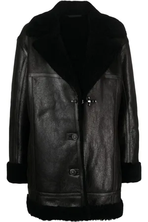 FAY Shearling caban jacket