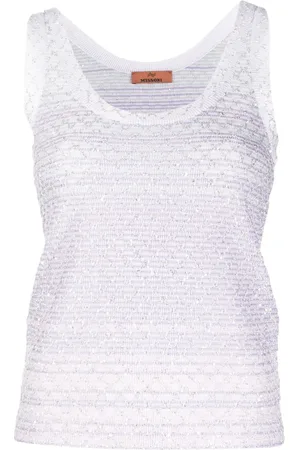 Missoni Sequin-embellished sleeveless top