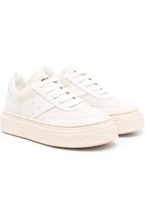 Maison Margiela Logo-patch leather sneakers