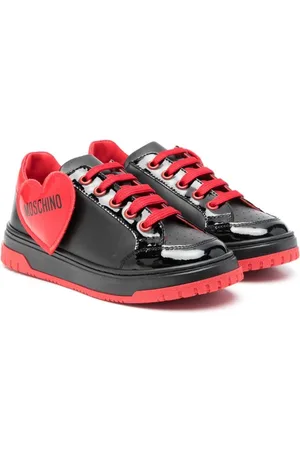 Moschino Logo-patch lace-up sneakers