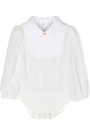 Elisabetta Franchi Bib-collar long-sleeve body