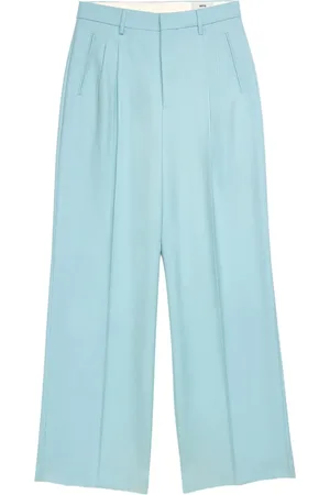 Ami Pleated long-length wool trousers