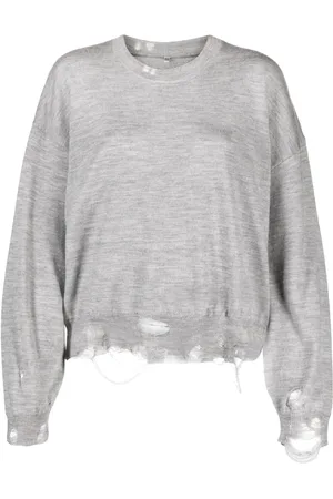 R13 Distressed merino-wool jumper