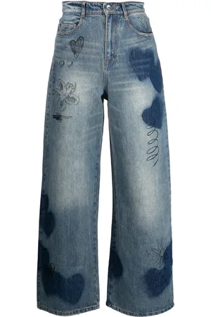 JNBY High-waist wide-leg jeans