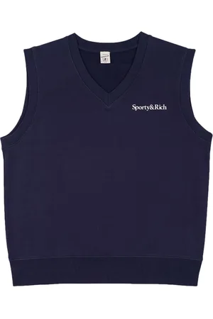 Sporty & Rich Logo-print sleeveless sweatshirt