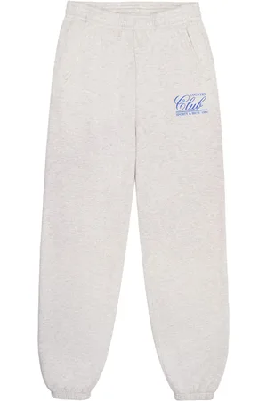 Sporty & Rich Logo-print cotton track pants