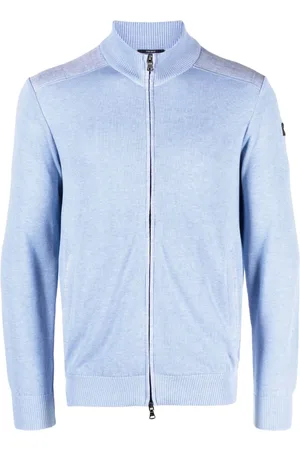Paul & Shark Zip-up knitted cotton cardigan