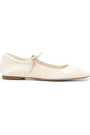 Aeyde Uma square-toe leather ballerinas
