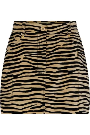 Paco rabanne Tiger-print stretch-cotton miniskirt