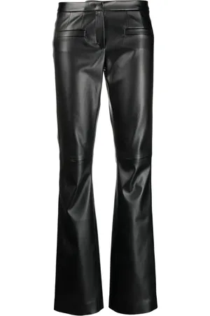 Dorothee Schumacher Mid-rise faux-leather flared trousers