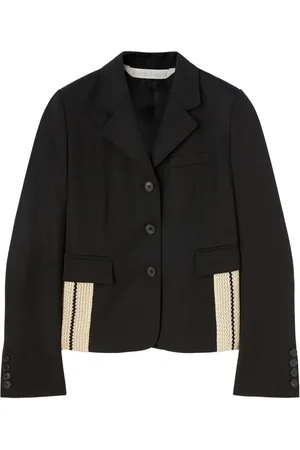 Palm Angels Side-embellished fitted blazer