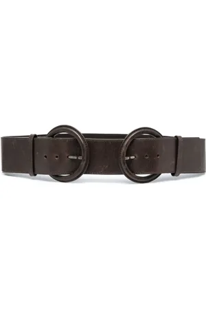 Gianfranco Ferré 2000s double-buckle leather belt