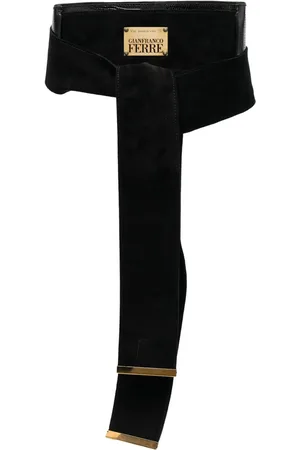 Gianfranco Ferré 2000s tie-fastening suede belt