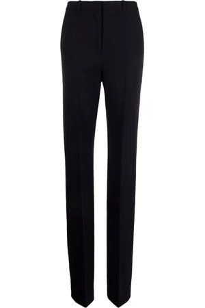 Mach & Mach Pressed-crease tailored-cut trousers