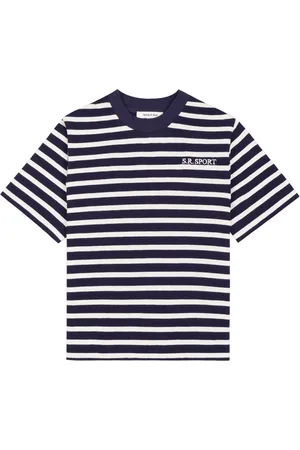 Sporty & Rich SR Sport striped T-shirt