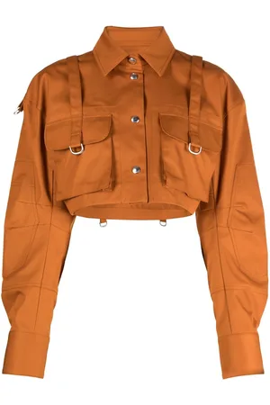 OFF-WHITE Co Cargo cropped cotton shirt