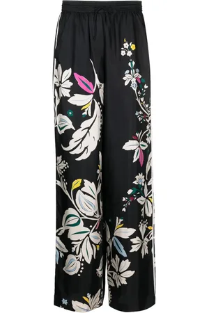 Dorothee Schumacher Floral-print silk drawstring trousers